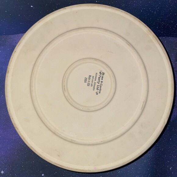 Home & Garden Party Stoneware - Fruit Design - Cake Plate W/pedestal - Picture 3 of 8